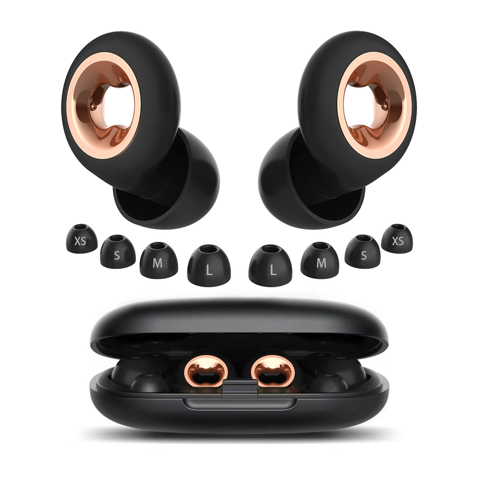 Sleeping Ear Plugs: 45DB Noise Cancelling Ultra-Comfy Reusable Ear Plug- Silicone Hearing Protection for Concerts & Travel & Snoring-Silicone Hearing Protection Earbuds with 8 Eartips