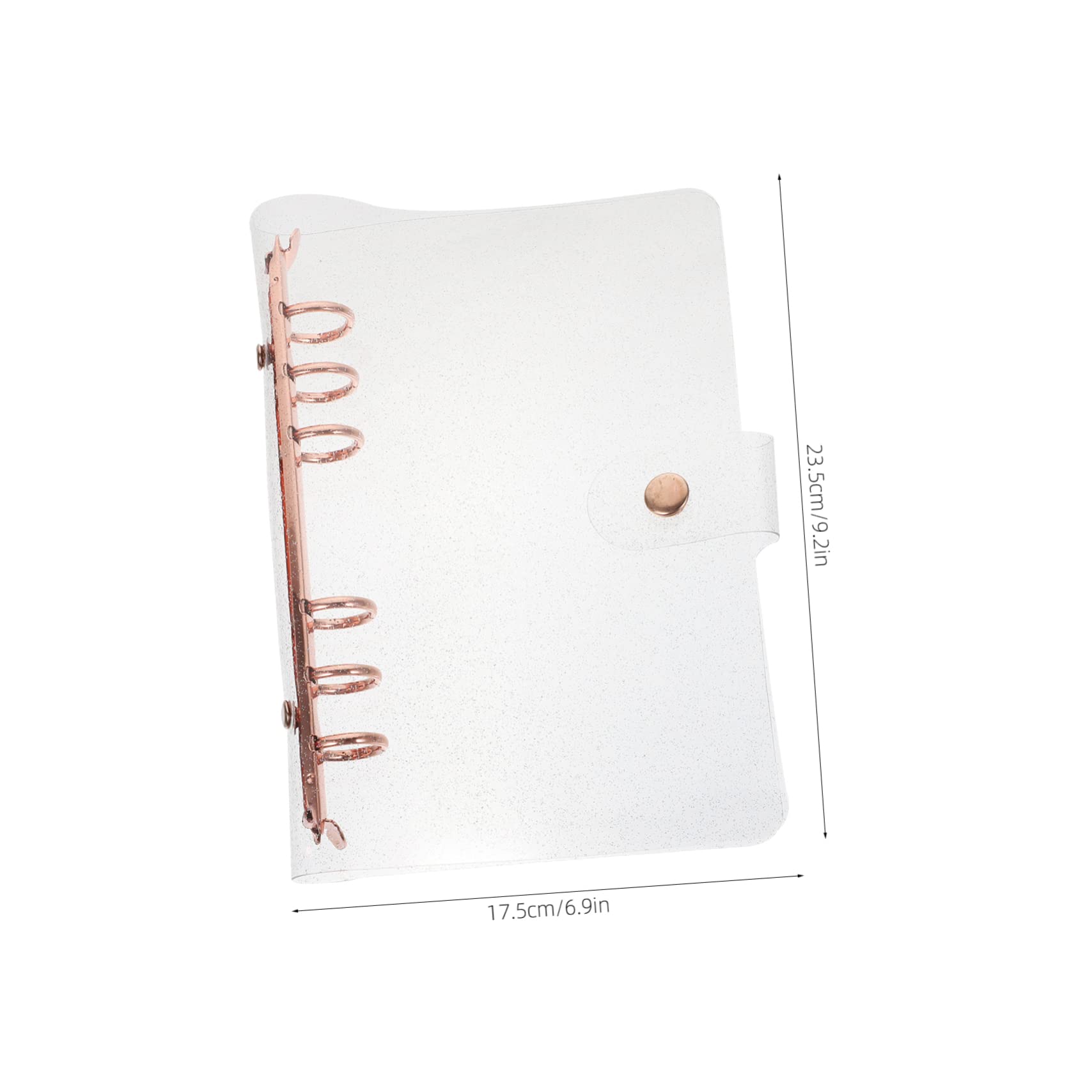 3pezzi Notebook Protettivo Trasparente Con Glitter Copertura Per Studenti Manutenzione Facile Per Scuola e Viaggi