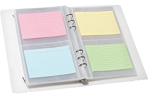 90 Count Clear Index Card Sleeves 3x5 - Durable Clear Index Card...