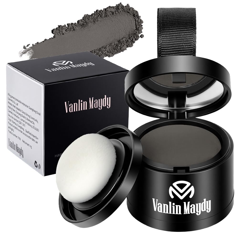 ALIIP Sombra para el Cabello,4g Retocador de Raíces en Polvo Corrector de Raíces,Polvo para la Línea del Cabello Debilitado,Hairline Powder para Cubre Rápidamente Canas Mujer y Hombre (Negro Natural) — view 10