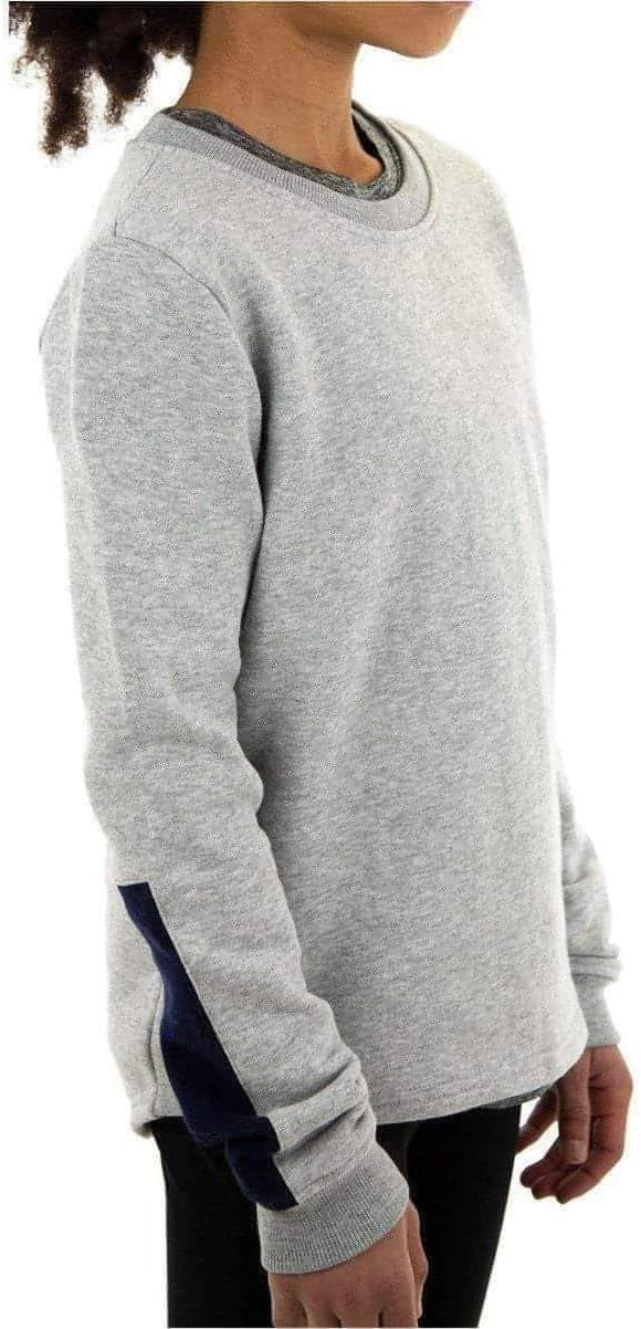 More Mile Girls Fleece Sweatshirt - Grey-13-14 Years