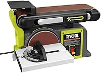 RYOBI BD4601G 4x36 Inch Combination Belt Disc Bench Sander - Versatile, Stable, Refurbished Green