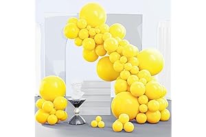 Yellow Balloons 140 pcs (18/12/10/5 Inches)