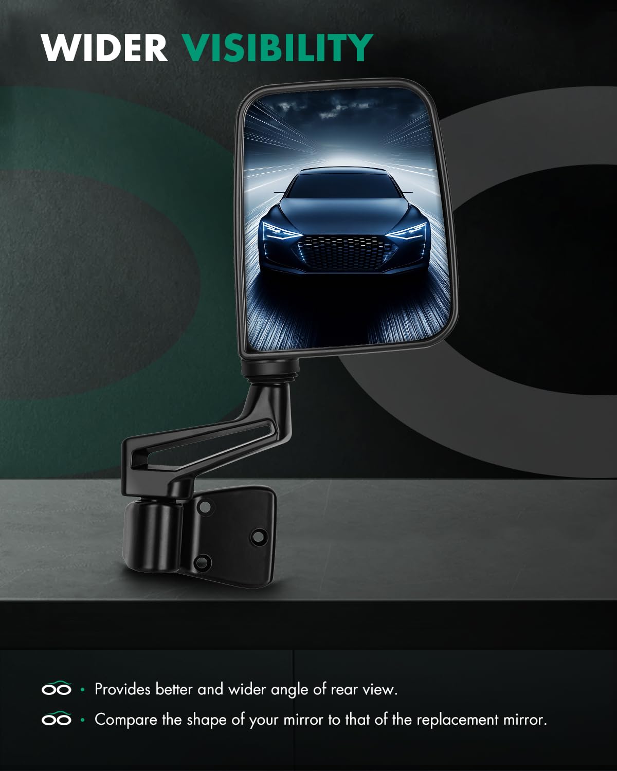 Amazon.com: SCITOO Side View Mirrors Fit For 1995 For Jeep