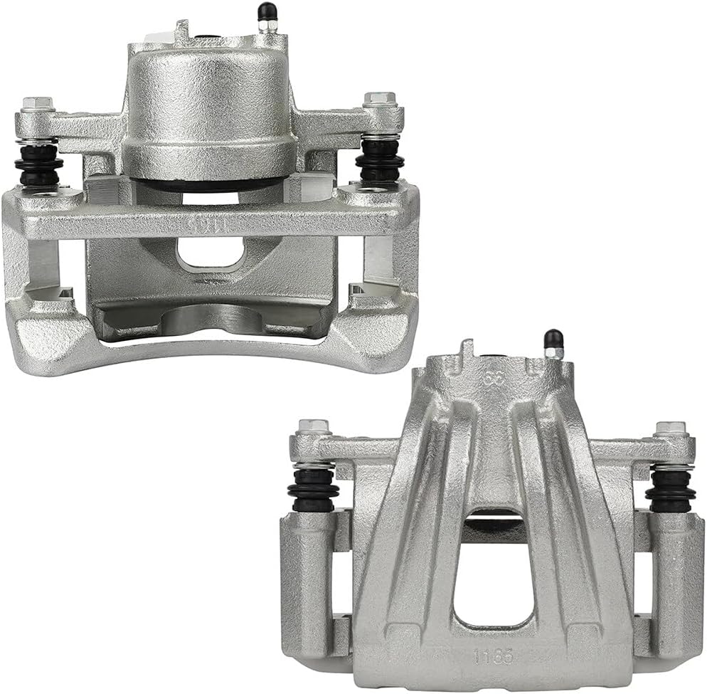 Disc Brake Caliper Assembly ANPART 18B4845 18B4844 w/Bracket Front Left & Right Sets of 2 Compatible For Jeep Liberty 2002-2007