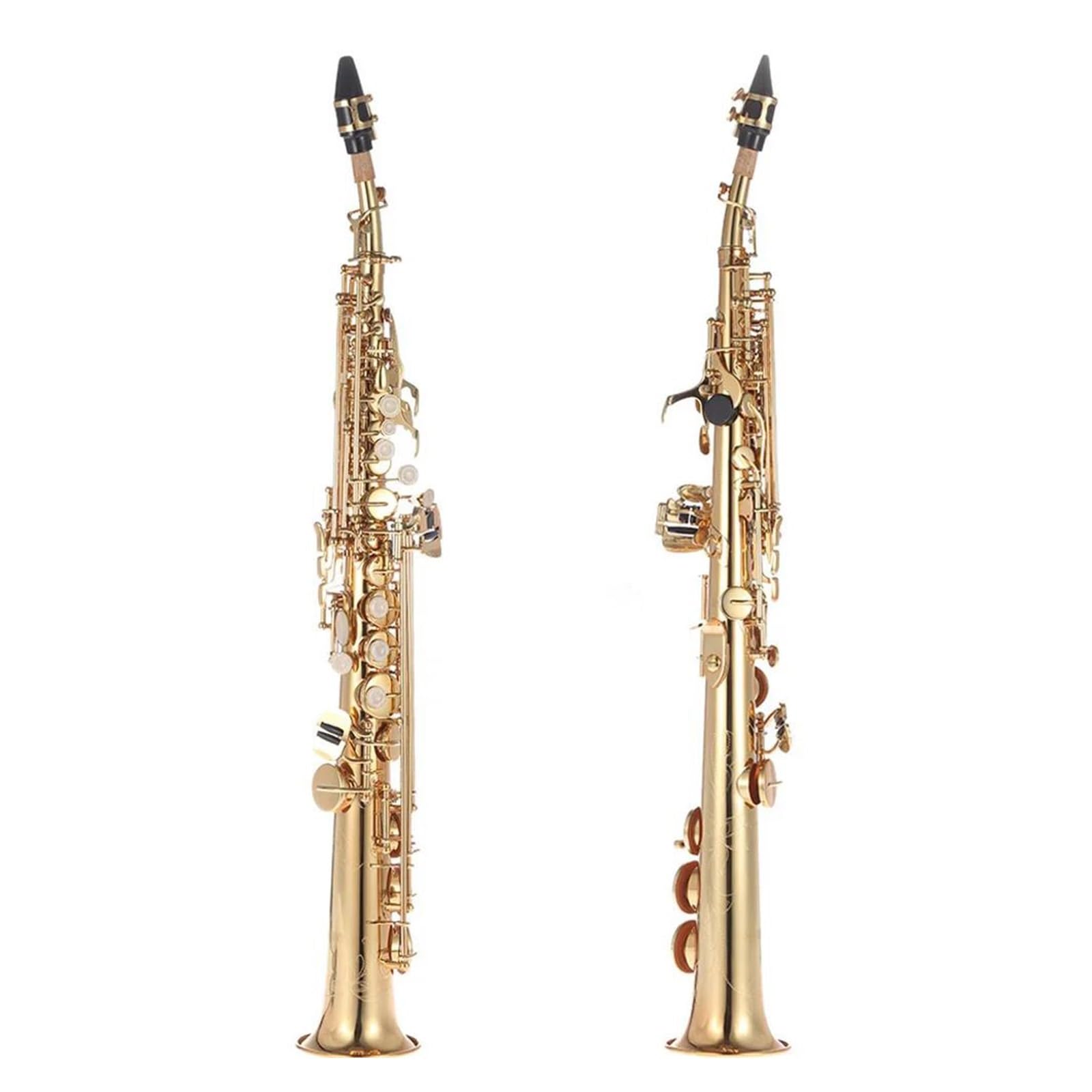 Sassofono Saxophone Dritto Professionale In Ottone Sib Si Strumento A Fiato Sassofono