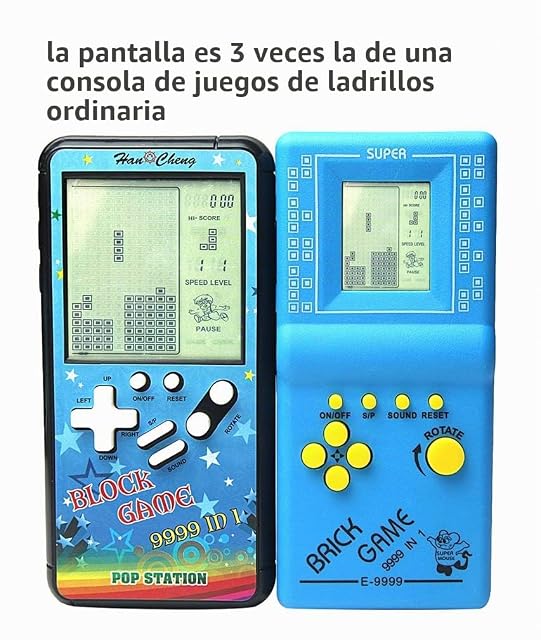 Foto 3 de 8 de CZT Nueva carcasa de color pantalla grande consola de juegos de ladrillo retro cuerpo pequeño pantalla grande…