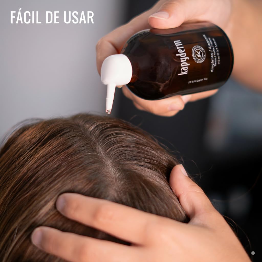 Tónico Capilar Alogénico 30ml con extractos vegetales que fortalecen la raíz, estimulan la circulación, frenan la caída y aportan densidad, volumen y brillo en cabellos débiles o alopecia