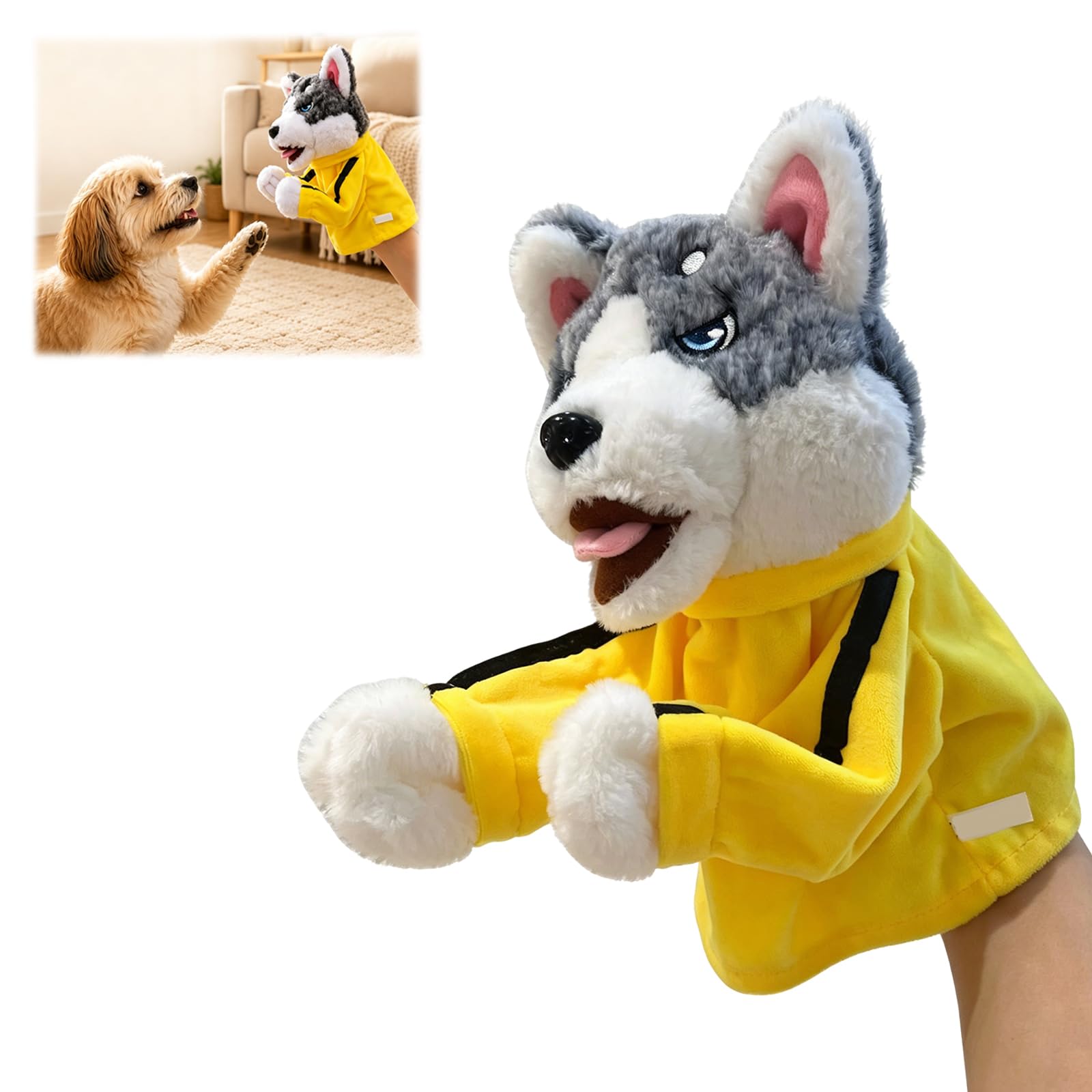 Punching Puppet Animal Boxing Puppet, Hand Puppets，A - Dog