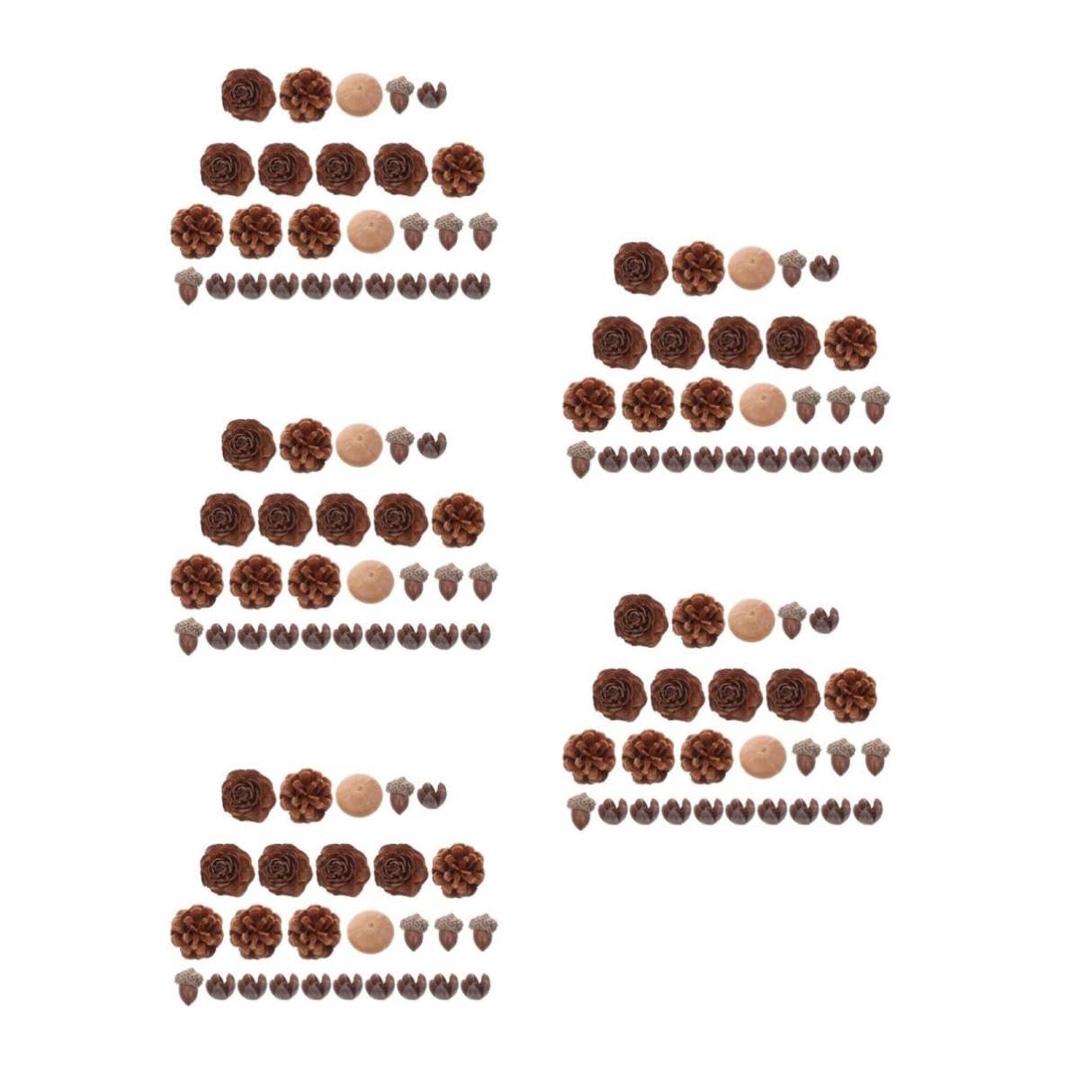FRCOLOR 5 Sets Kleiner Kiefernzapfen für Weihnachtsdekoration und