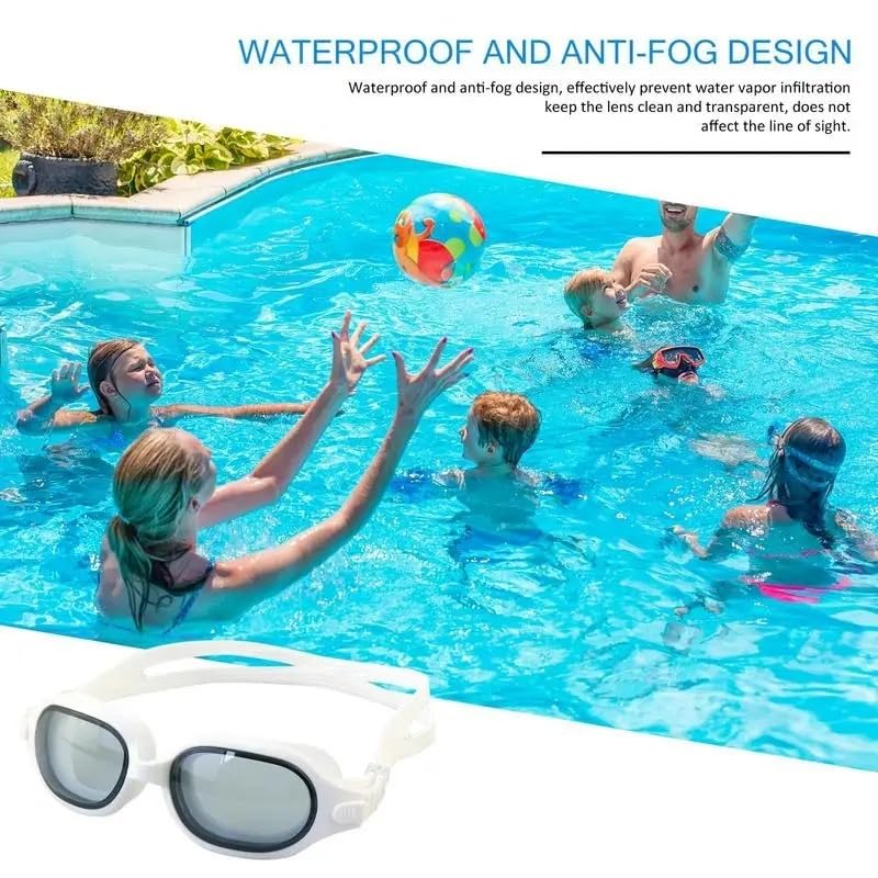 Komfortable Antibeschlag-Schwimmbrille, wasserdicht, UV-Schutz, Schwimmbrille for Damen und Herren, weiche Silikondichtungen for mehr Komfort, perfekt for Bahnenschwimmen, Triathlon-Training und Wasse