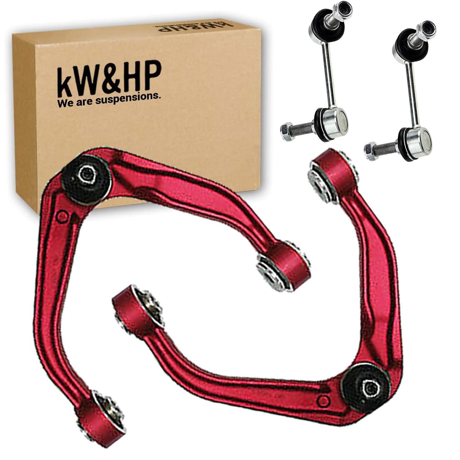 KIT 4PZ BRACCI BRACCETTI ANTERIORI SUPERIORI E BIELLETTE 159 BRERA E SPIDER | Kit sospensione anteriore con bracci superiori rinforzati e biellette barra stabilizzatrice