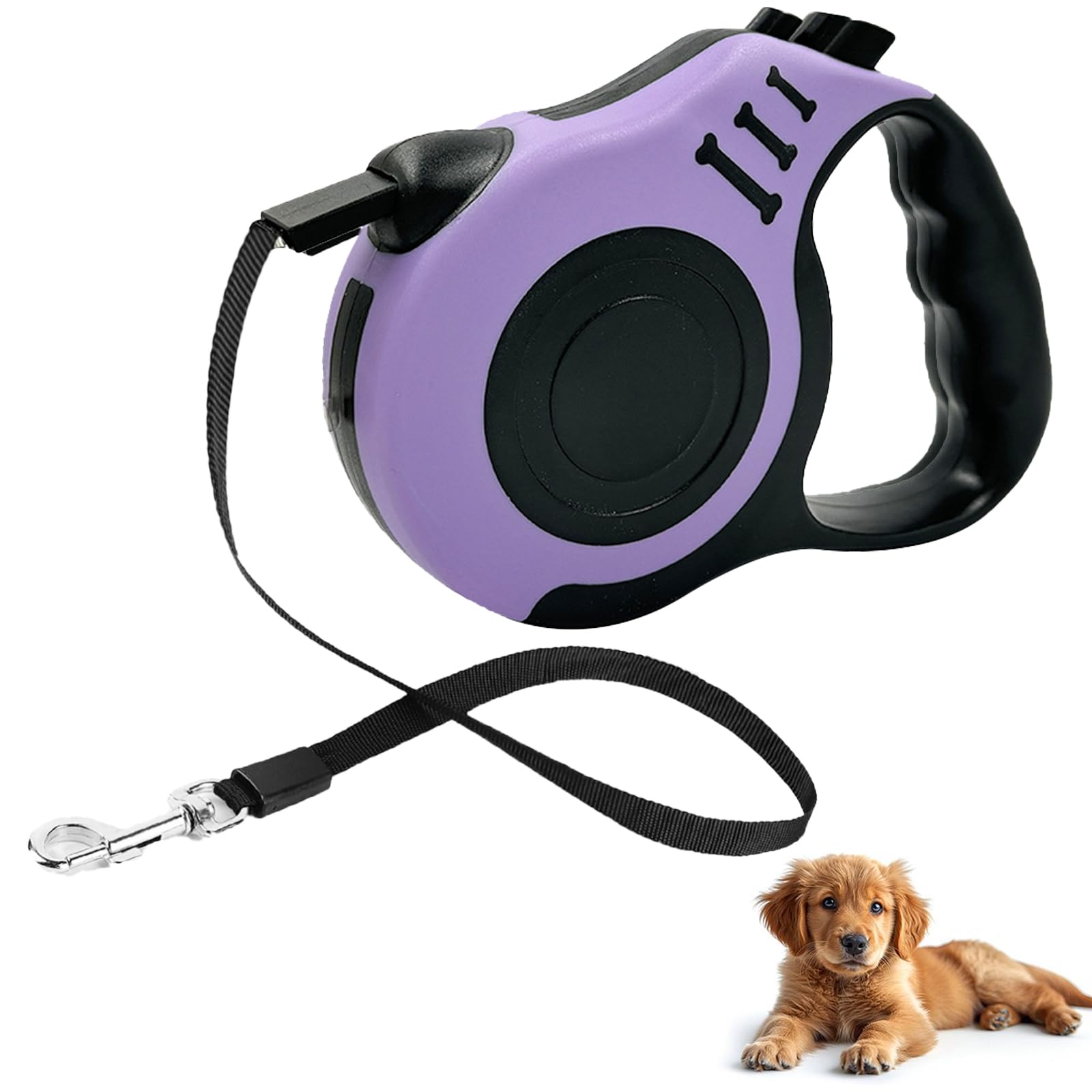 Retractable Dog Lead, 5M/16FT Extendable Dog Training Lead360°Tangle-Free with Smooth & Durable Nylon Tape