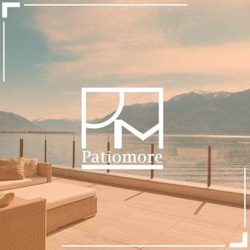 Miniatura 7 de Juego de muebles de patio al aire libre de 5 piezas para todo tipo de clima, silla de mimbre marrón y juego de conversación otomana con mesa