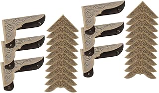 BESTOYARD 60 Peças Protetor De Canto De Notebook Protetor De Canto De Parede Decoração De Canto Pasta Canto Peito Guardas De Canto Diário Protetores De Canto Decoração Retrô Caixa De Metal