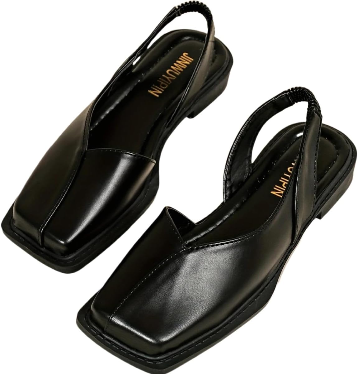 Women's Fashion Pumps - Square Toe, Chunky Heel, All-Season Comfort Shoes, Everyday Stylish Wear