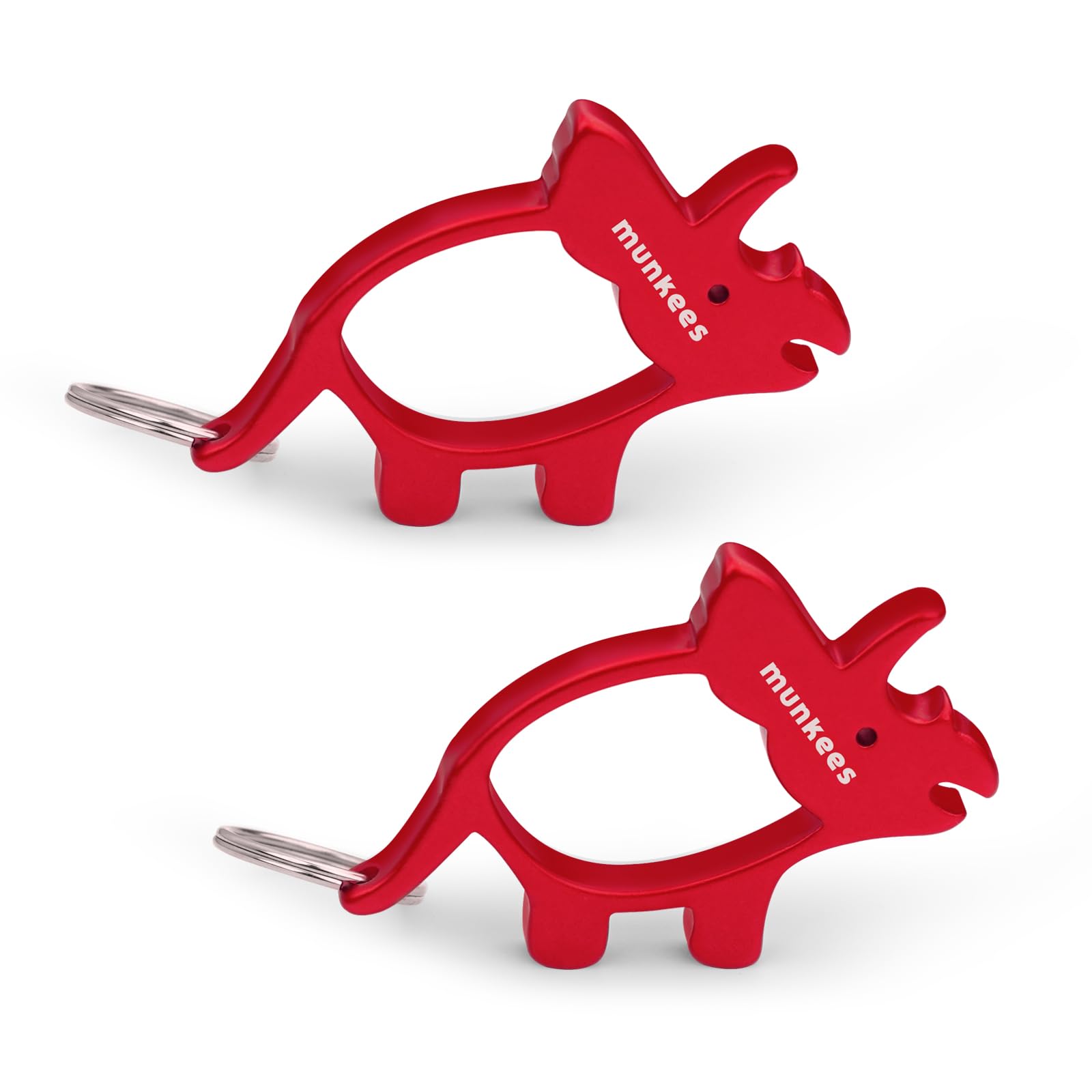 Amazon.com: munkees Triceratops Dinosaur Bottle Opener Keychain 2