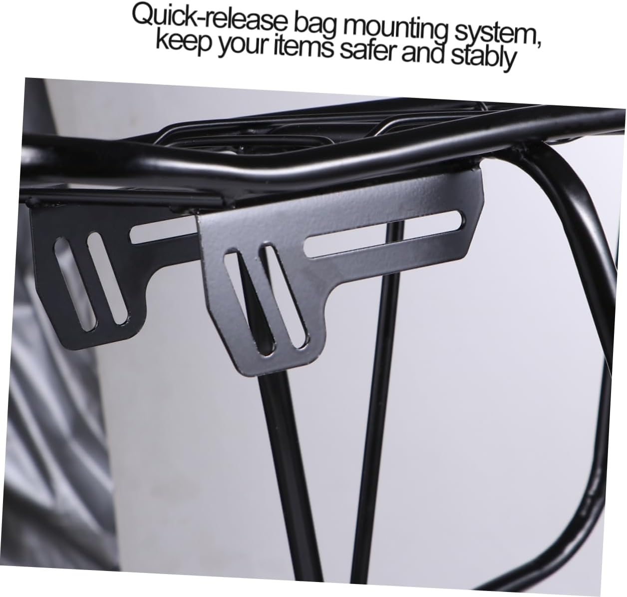 Balacoo 1Set Mountain Bike Cargo Rack Lightweight Quick Release Carrier Durable Luggage Rack for Road and Folding Bikes Fit for Brake Disc Brake Models