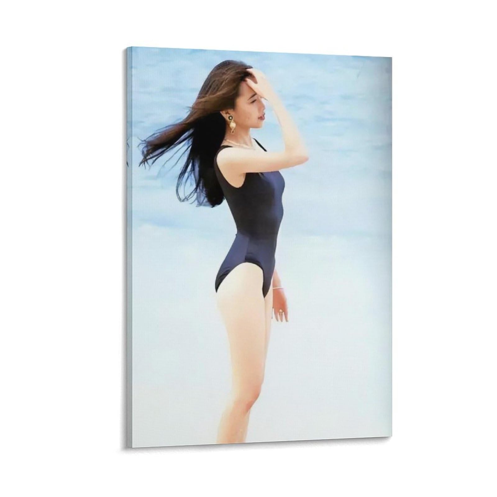 Amazon.co.jp: 工藤静香歌手女優 若い頃水着写真1ポスター キャンバス