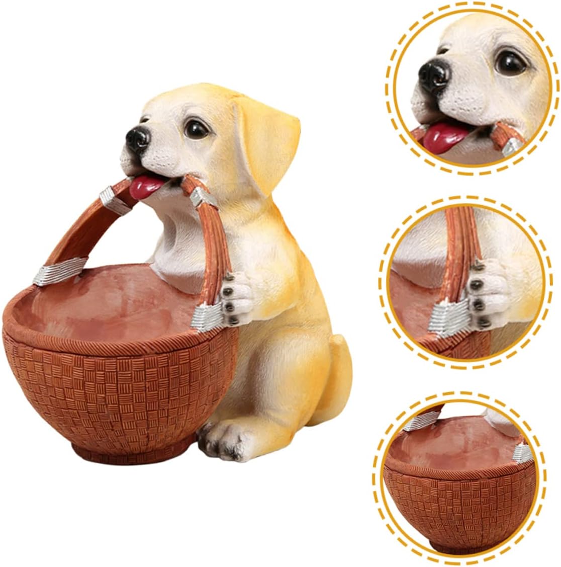 Dog Accessory Candy Box Bulldog Key Storage Tray Home Decorative Storage
