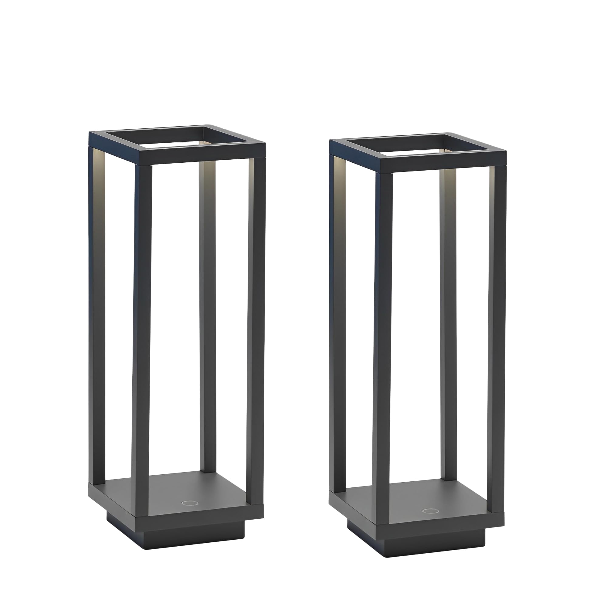 Leomix 2Pack Rechargeable Table Lamp, Led Cordless Desk Lamp, 3000Mah Battery Operated Portable Table Light, 3 Color Stepless Dimming Up To 24 Hours Usage For Restaurant/Indoor/Outdoor,