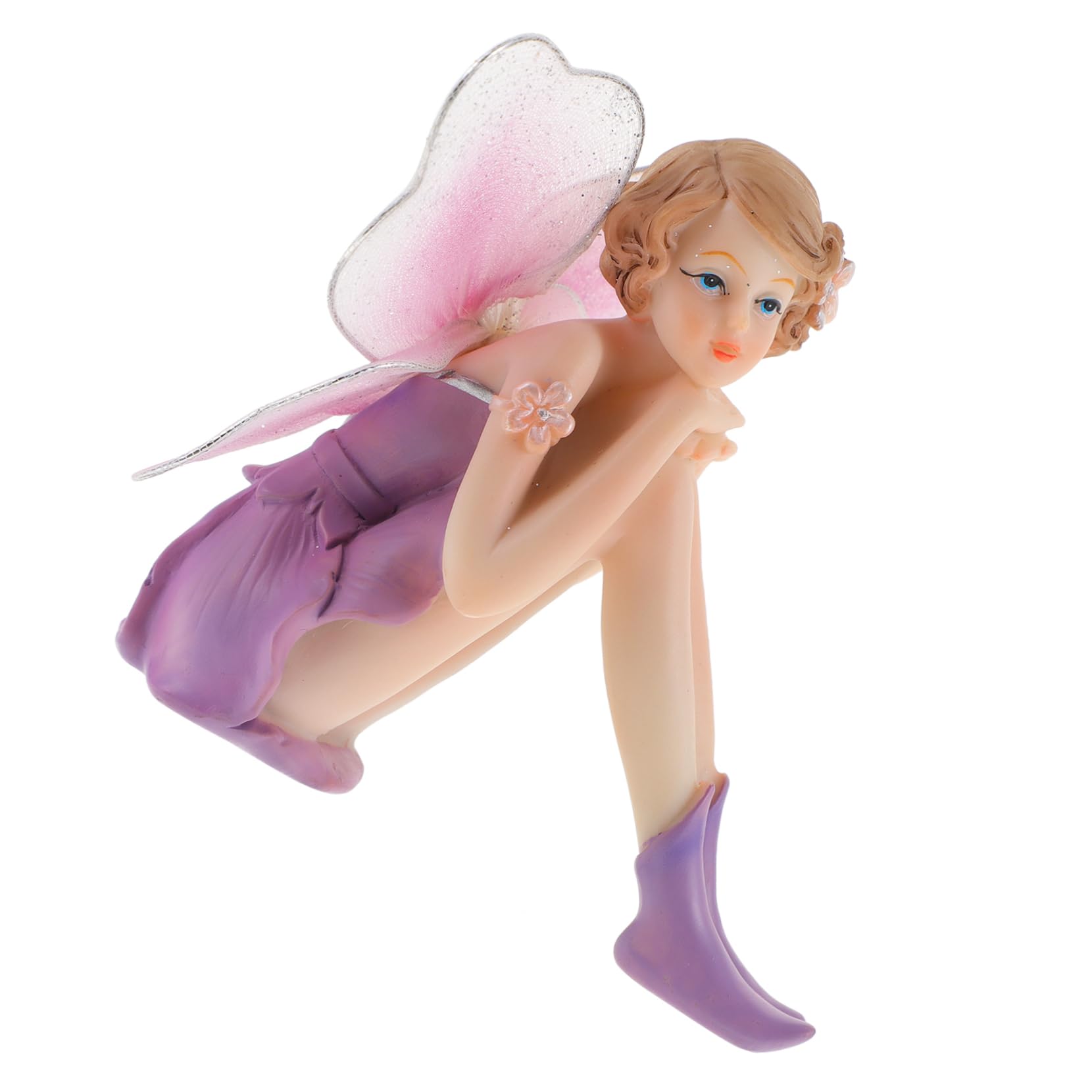 Figurine de fée des fleurs résine ornement intérieur auto et maison