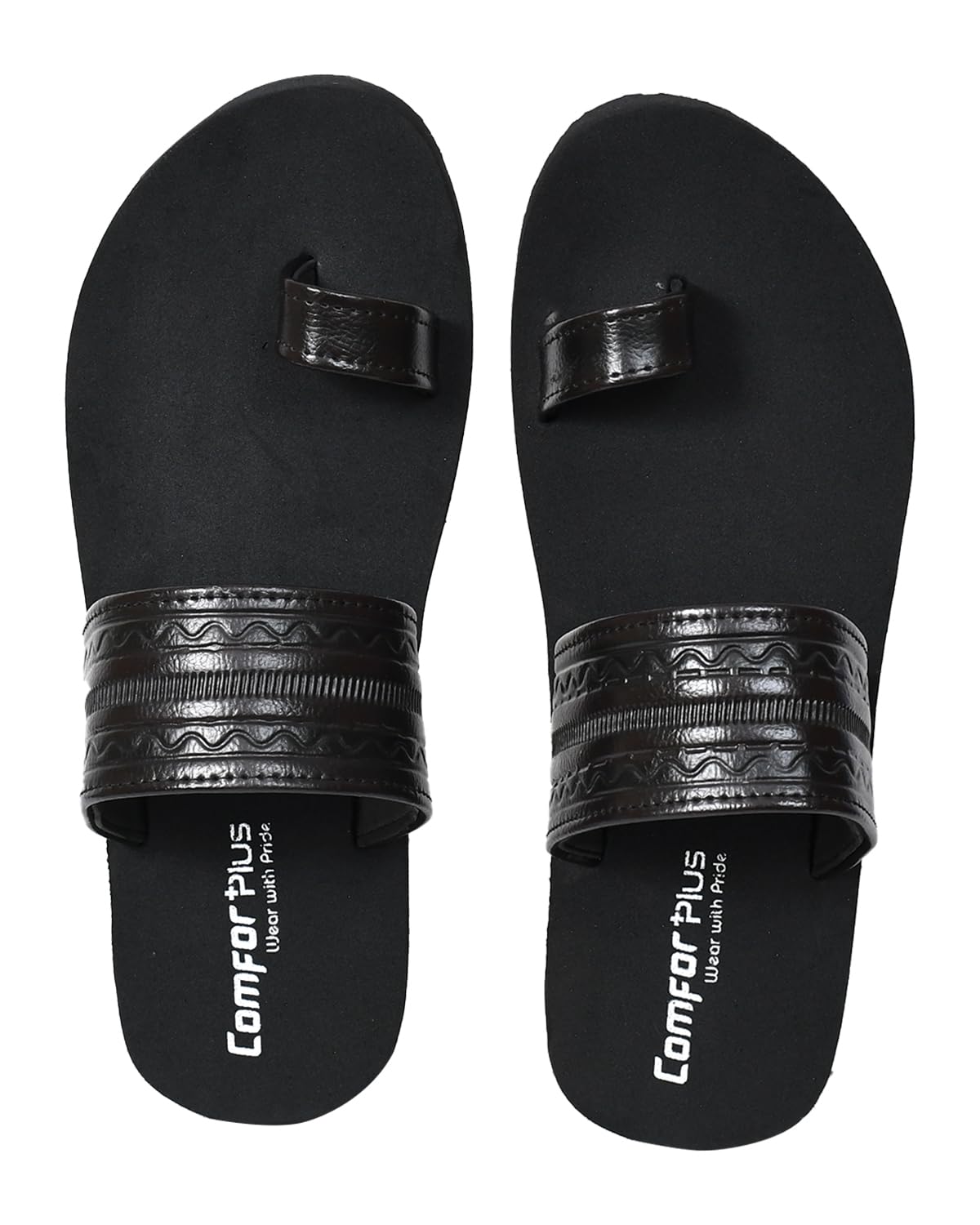 comforplus Men’s Stylish Toe Ring Slippers | Anti-Skid Waterproof Flip Flops | Strong Strap Comfortable Chappal | Lightweight Durable Daily Wear Sandals for Indoor Outdoor Use (New Article 6)-picture-41