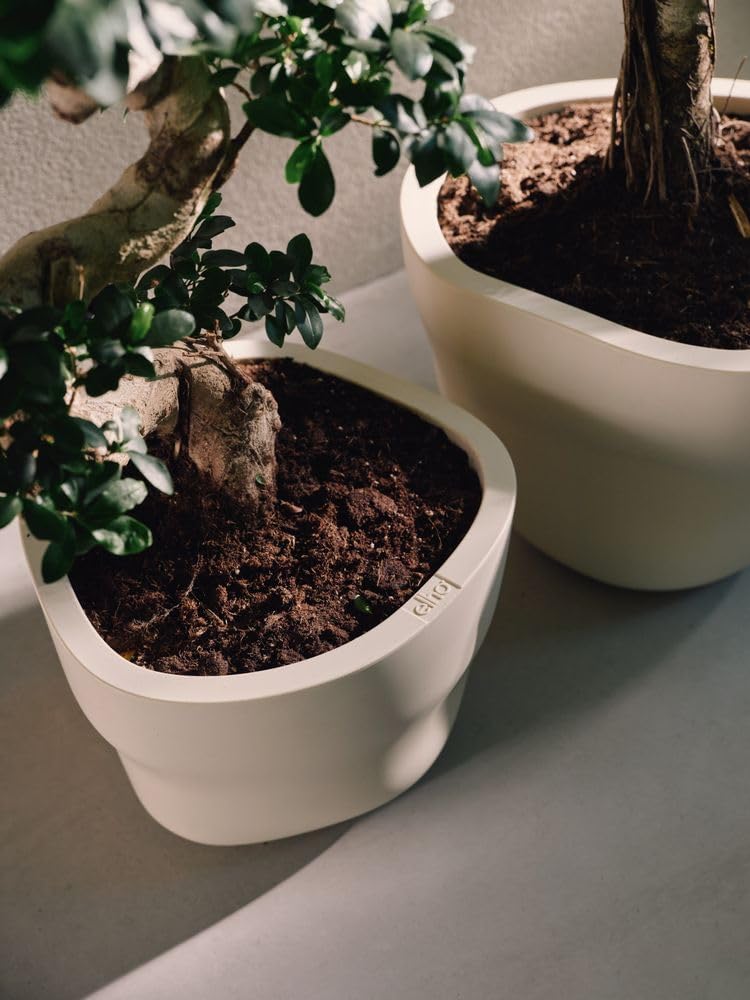 Elho mura 40cm vaso da fiori - Linen White