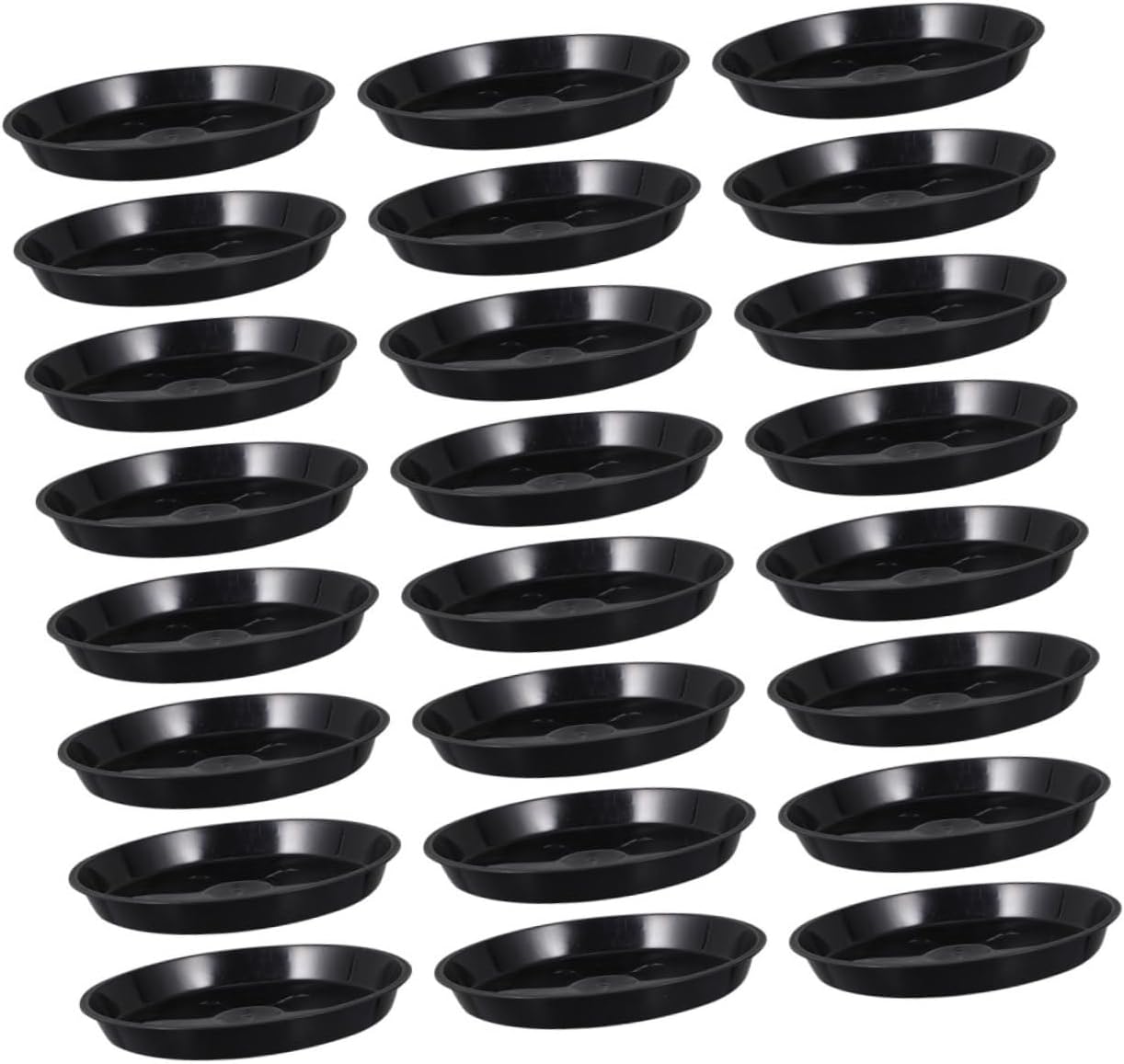 25PCS Flowerpot Water Collecting Trays for Indoor and Outdoor Plants Sturdy Plastic Gardening Pot Base Round Drip Tray for Bonsai and Flower Pots