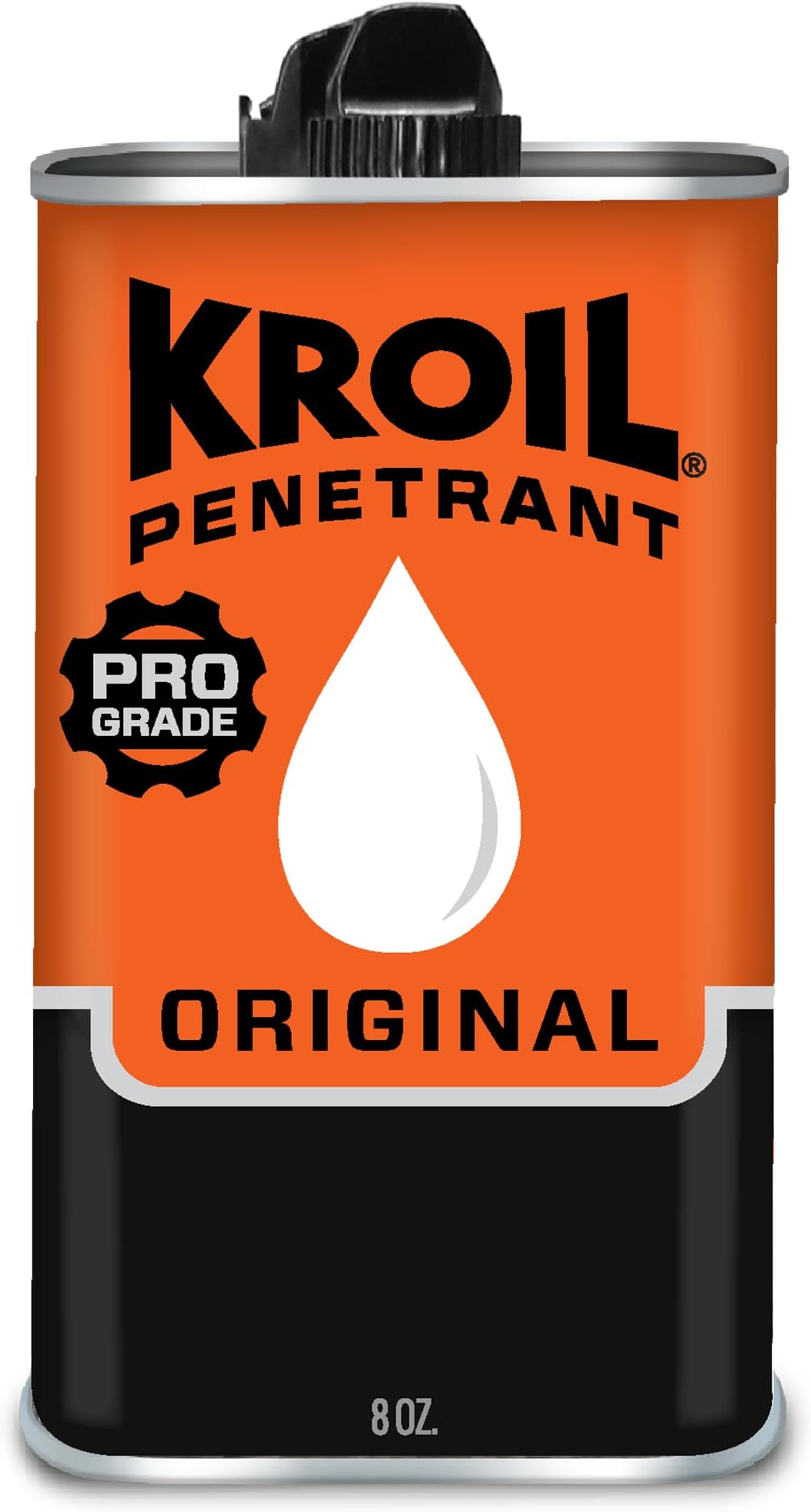 Kroil Original Penetrating Oil (Drip-8oz Can-Single) | Penetrant for Rusted Bolts, Metal, Hinges, Chains, Moving Parts | Rust, Inhibitor (KL081)