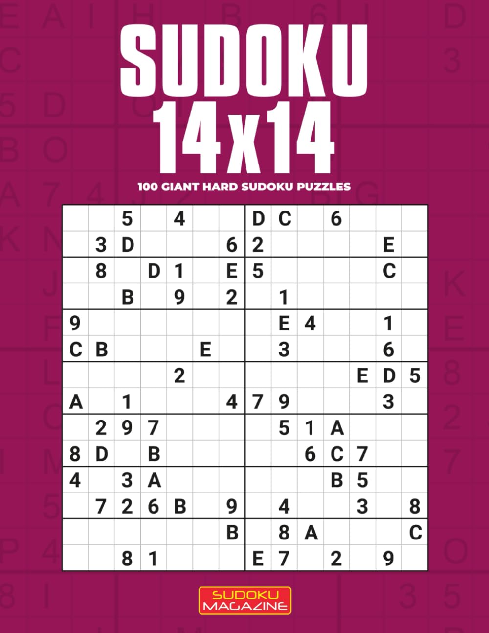 Sudoku 14x14: 100 Giant Hard Sudoku Puzzles