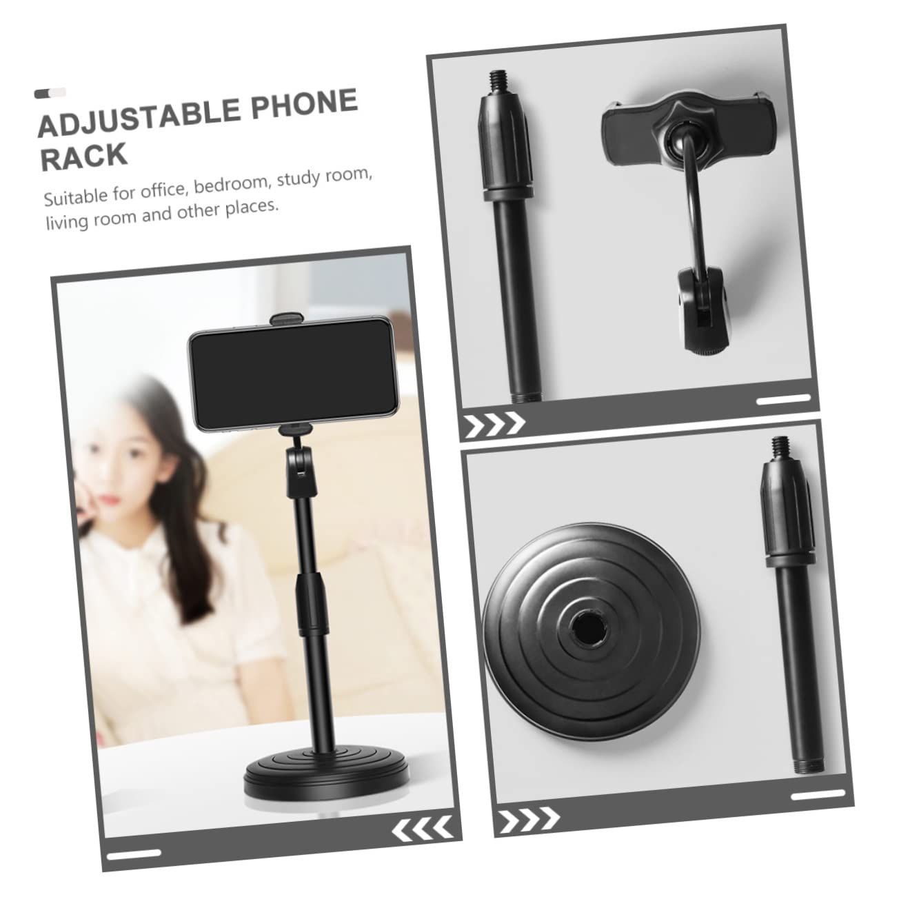 SHINEOFI 3piezas Combinación De Soporte para Teléfono Móvil Ángulo y Ajustables De Soporte De Escritorio para Celular Multiángulo para Casa u Oficina