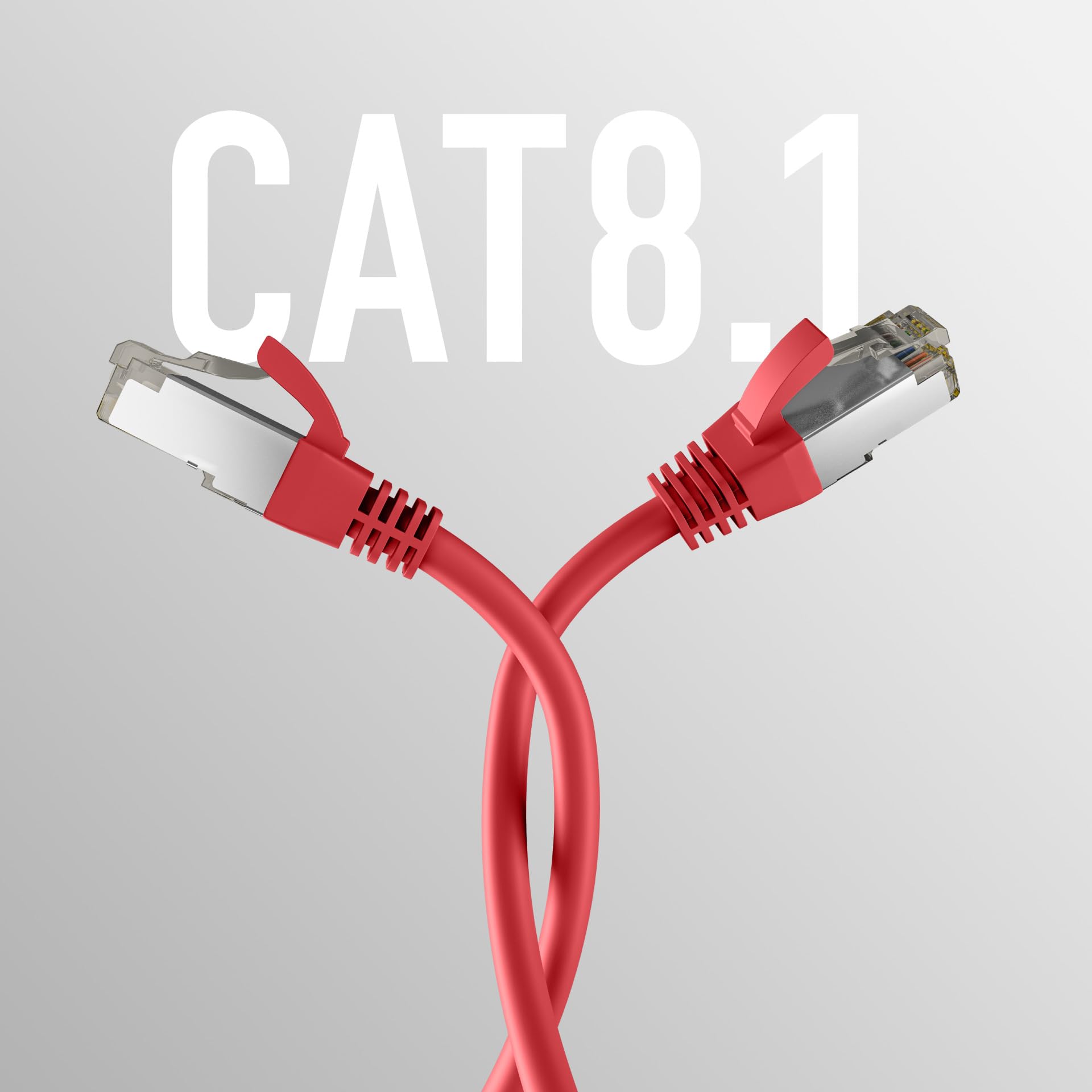EFB-Elektronik - Câble réseau CAT. 8 jusqu'à 40 Gbit - Câble Ethernet de 20 m avec protection anti-torsion - Transmission PoE des données et de l'alimentation - Connecteur RJ45, blindage S/FTP PIMF -