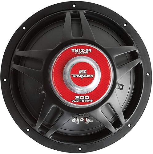 Miniatura 2 de MTX Audio TN12-04 Subwoofer de la serie Terminator de 4 ohmios de 12"