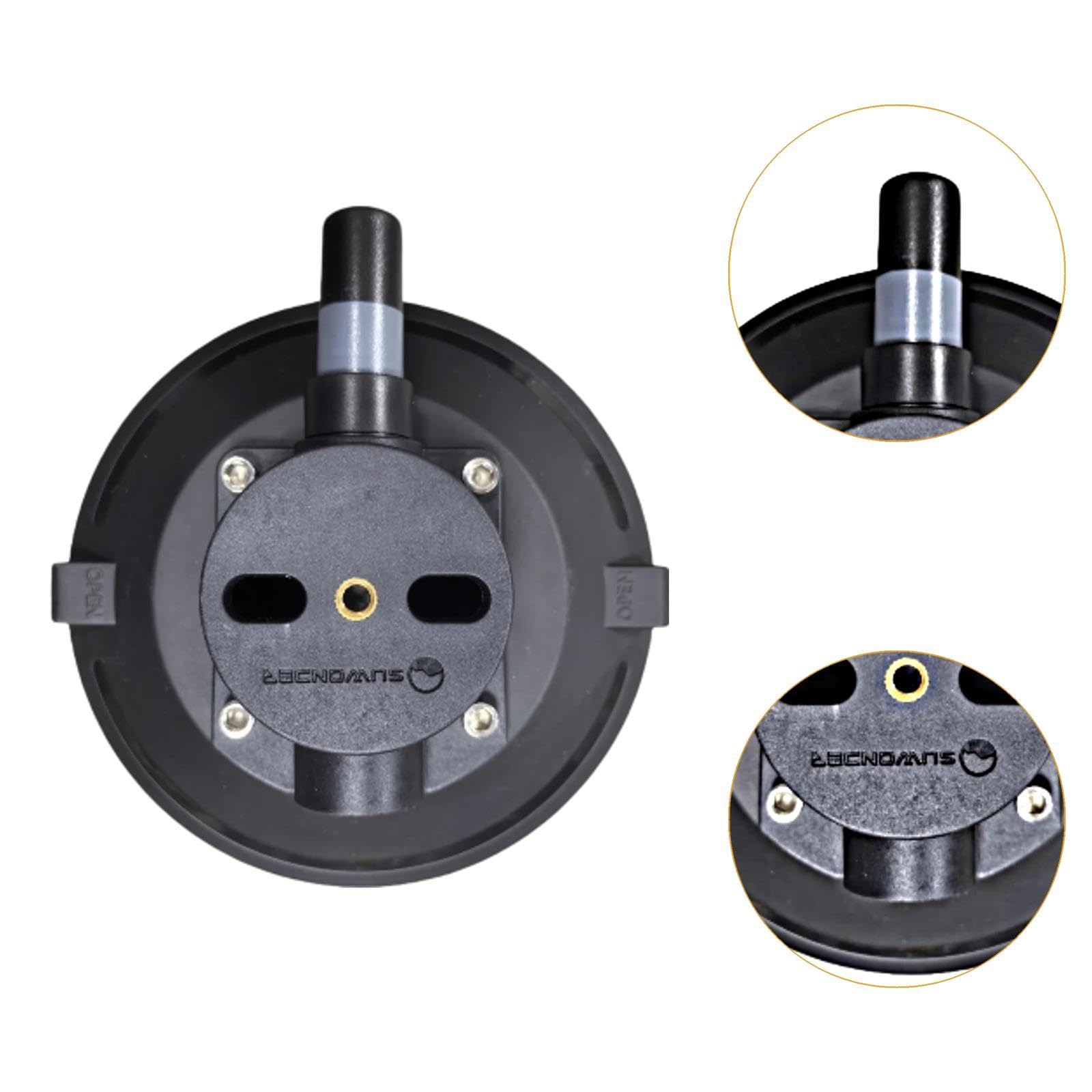 Soporte de ventosa para cámara, montaje al vacío para techo de coche, repuestos, fijación robusta, negro, compatible, fácil instalación. Accesorios, 4.5 Inch