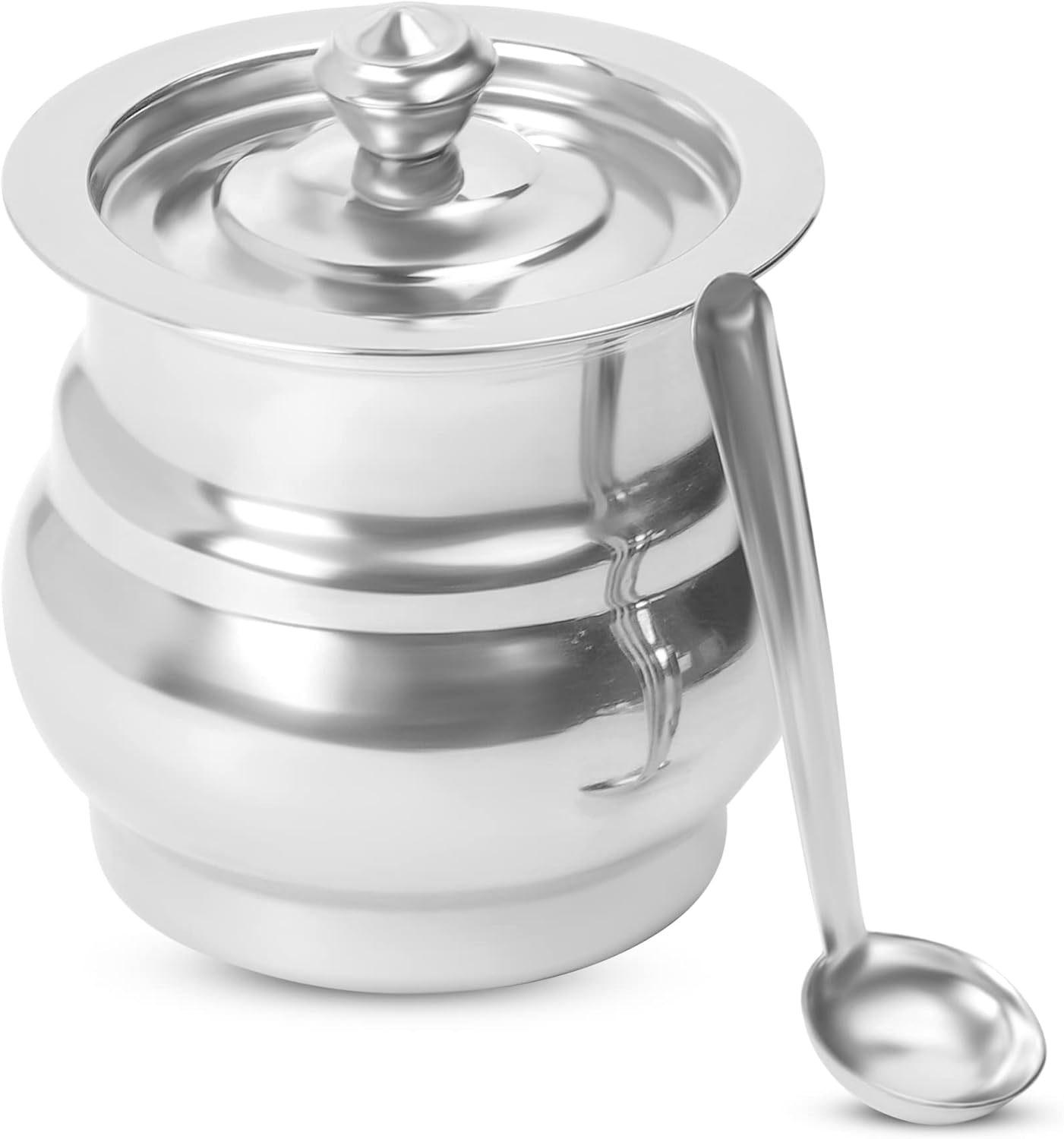 KSJONE Stainless Steel and Copper Coated Ghee Pot with