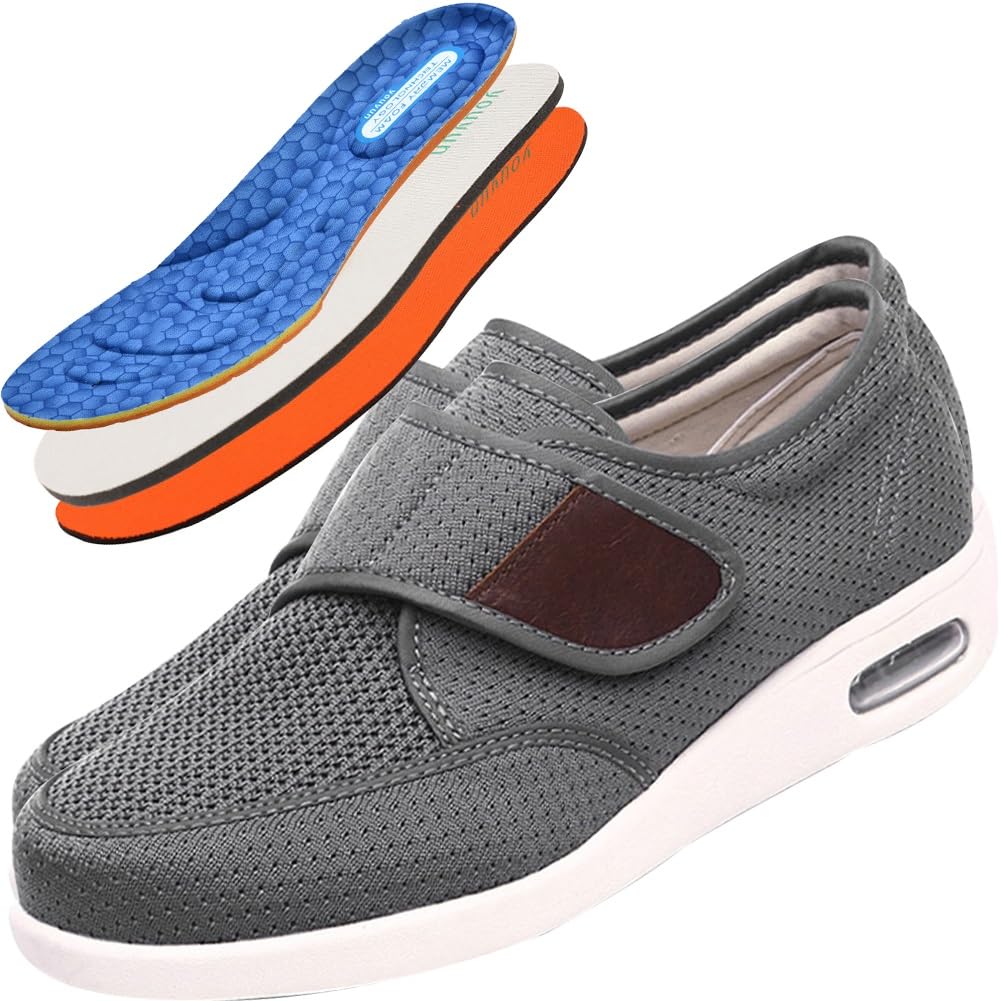 Zapatos Pies Hinchados ortopédicos Deportivos para Caminar Zapatillas ortopédicas Fascitis Plantar Hombre