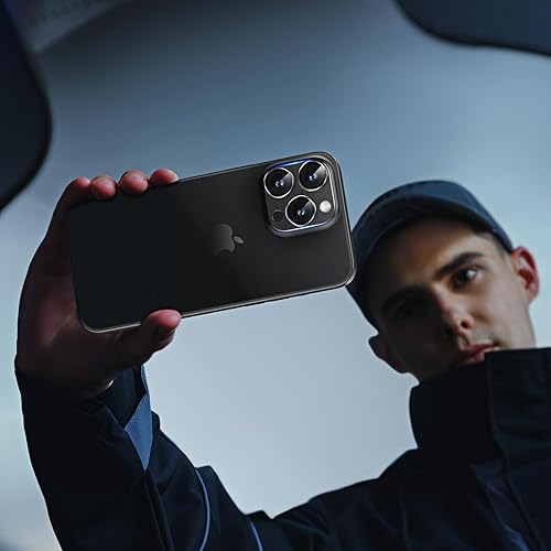 Miniatura 6 de TAURI Paquete de 2 protectores de lente de cámara para iPhone 15 ProiPhone 15 Pro Max, fuerte adhesión resistente a los arañazos, aleación de