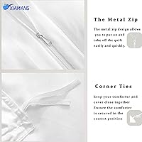 Vista 5 de Juego de funda de edredón tamaño individual de pino plateado, juego de ropa de cama de microfibra suave y 2 fundas de almohada de 20 x 26 pulgadas