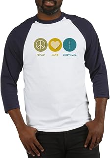 CafePress Peace Love Chiropractic Baseball Baseball Shirt