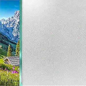 CHIPAK Premium Window Films for Glass Privacy Frosted Window Glass Film self Adhesive Decorative Window Sticker Home Office Glass Stickers for Bathroom/Living Room - Sparkle Frost (24x480 Inch)