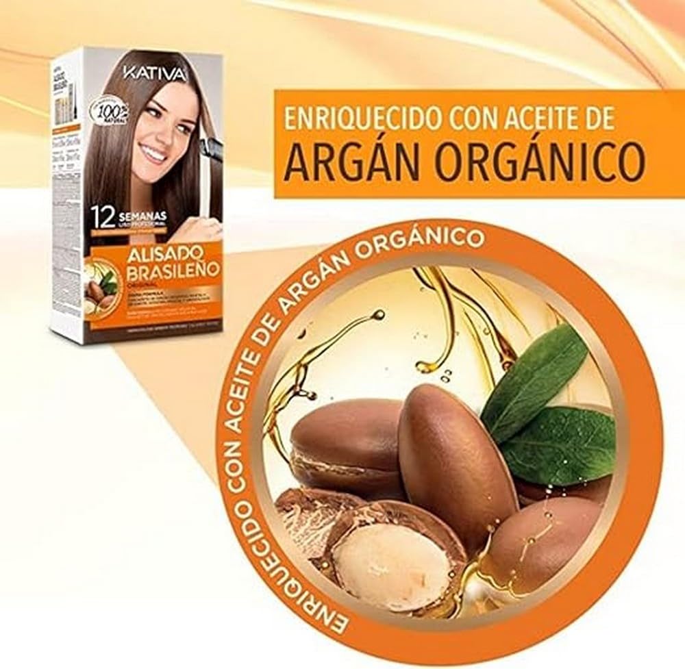 Kativa | Kit alisado brasileño Kativa keratina y argán 145ml (Paquete de 6)