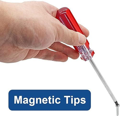 Miniatura 6 de Litoexpe Juego de 6 destornilladores magnéticos de cabeza triangular, herramienta de destornillador triangular, 0.071 in, 0.079 in, 0.091 in, 0.106