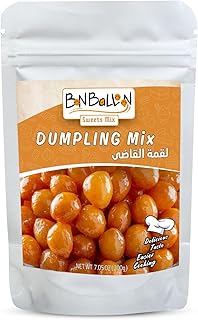 Dumplings Mix Powder Loukoumades Honey Puffs Donuts Sweet Crunchy Arab Dessert Arabian Turkish Sweets Delicious Taste Easier Cooking Kosher Halal (1 Pack = 7.05 oz / 200 gm) لقمة القاضي حلال