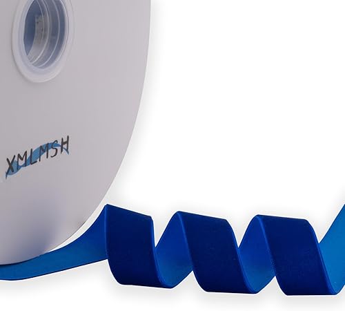 Miniatura 8 de Cinta de terciopelo negro de 78 pulgadas, cinta de terciopelo de una sola cara negra para envolver regalos, lazos para el cabello, gargantilla,