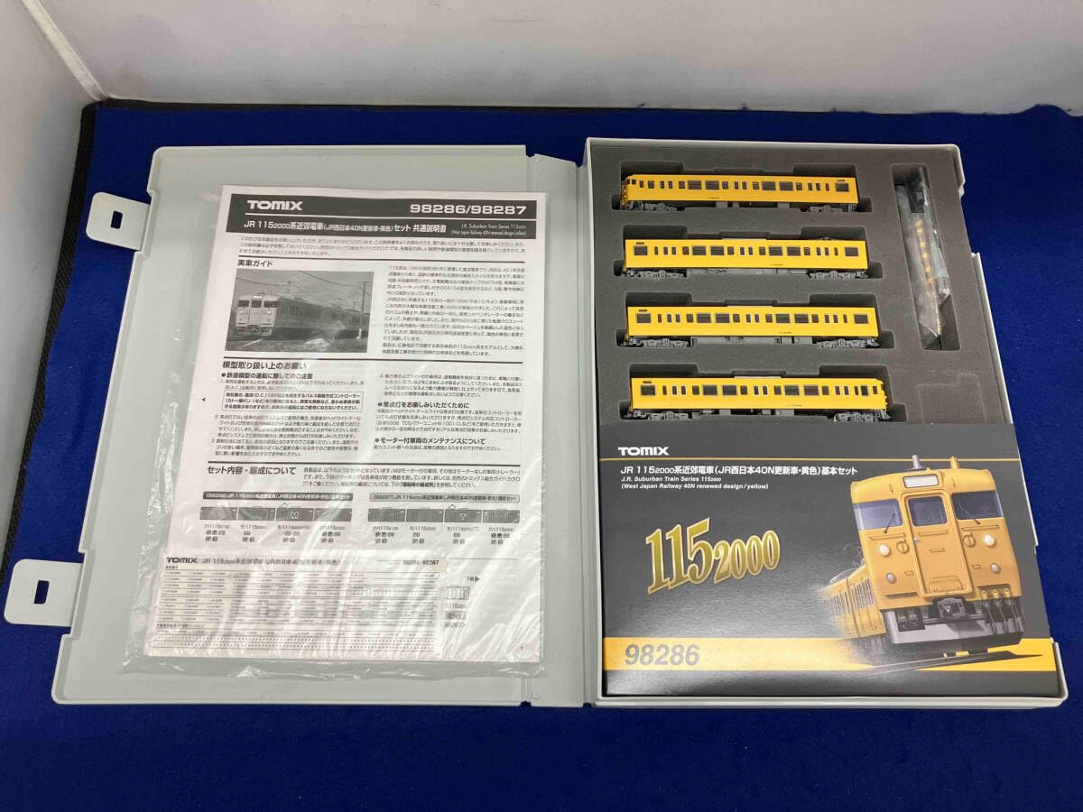 TOMIX 98286 JR1152000系　近郊電車　JR西日本 JR 115-2000系近郊電車(JR西日本40N更新車・黄色)基本セット