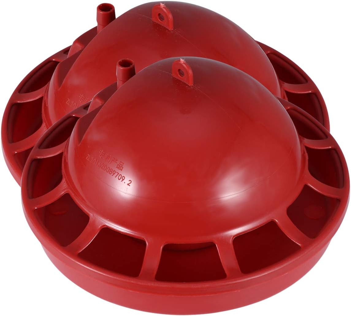 2PCS Automatic Chick Drinker Water Bowl for Poultry Floating Water Feeder for Birds Durable and Watering Cups for Home Use