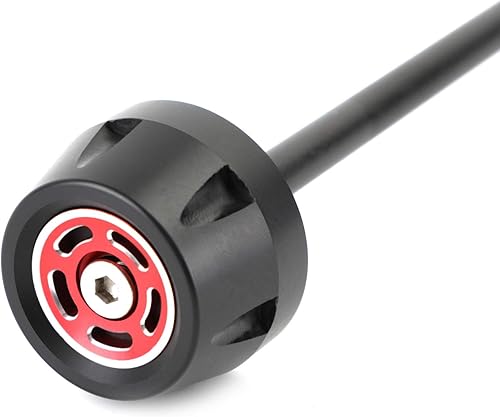 Miniatura 6 de MAD HORNETS - Deslizador de rueda de horquilla de eje delantero + trasero para Du-cati Scrambler 400 800 1100, color rojo