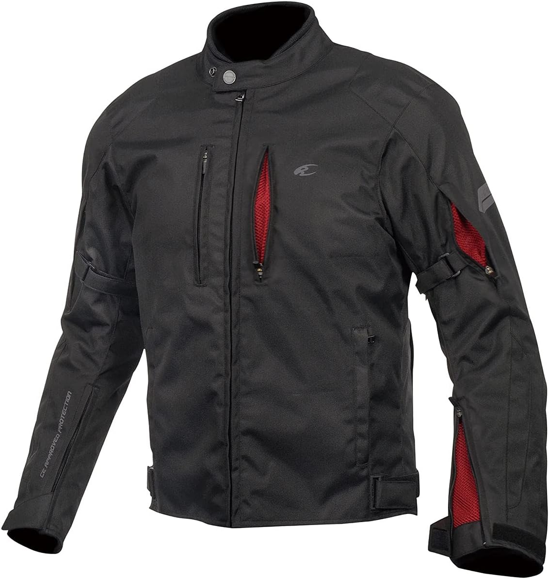 コミネ(KOMINE) JK-603の外観。バイク用ウィンタージャケットとしてシンプルなデザインとショート丈シルエットが分かる全体写真