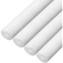 MECCANIXITY 4pcs Pipe Insulation Foam Tube Pipe Lagging 15mm9/16 Inch ID 25mm OD 3ft Freeze Protection for Copper Pipe, White